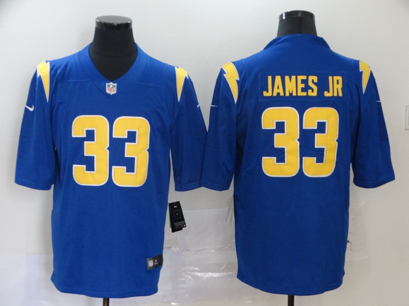 Men Los Angeles Chargers #33 James jr blue Nike Vapor Untouchable Stitched Limited NFL Jerseys->los angeles chargers->NFL Jersey